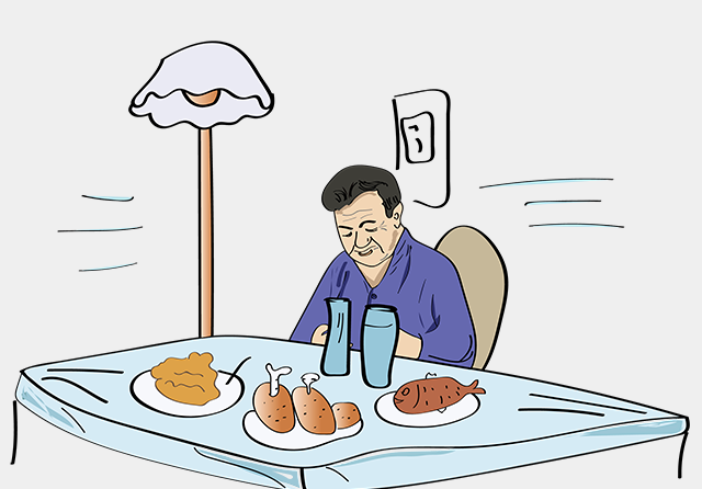 大魚大肉、老人、飲食-康興醫(yī)療器械官網(wǎng)